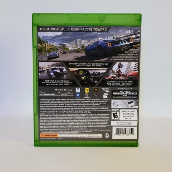 Forza Motorsport 6 Ten Year An Edition Microsoft XBOX One Game (2015). Preowned. - Picture 2 of 4